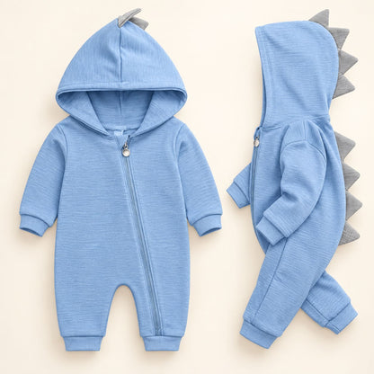 Baby Cute Dinosaur Hooded Romper