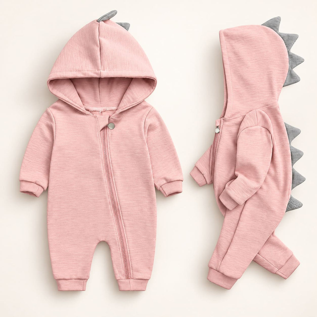 Baby Cute Dinosaur Hooded Romper