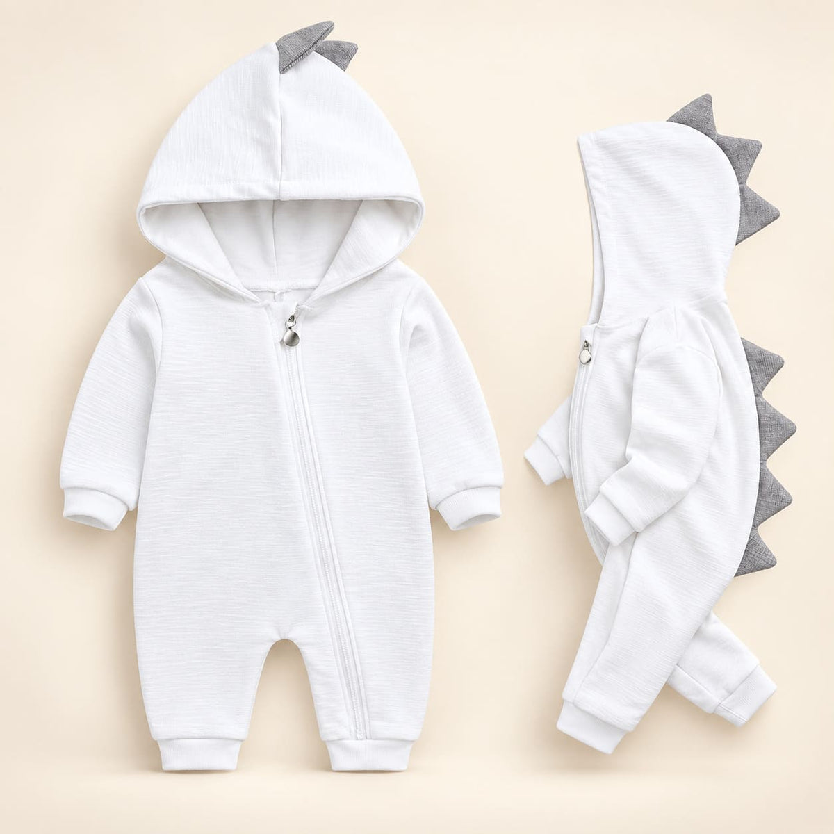 Baby Cute Dinosaur Hooded Romper