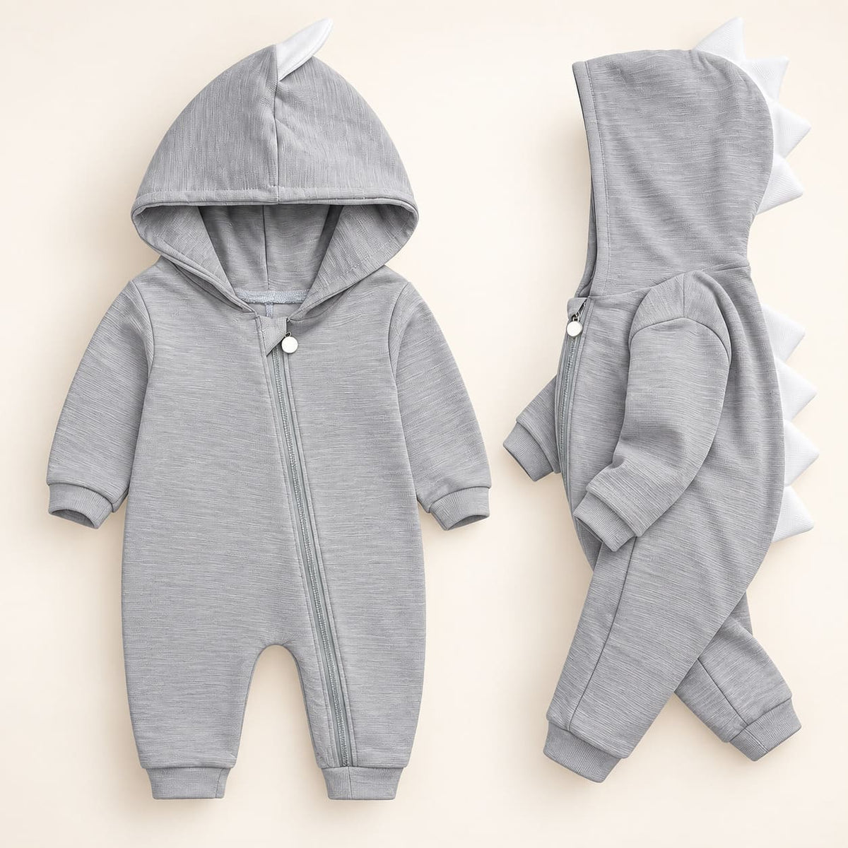 Baby Cute Dinosaur Hooded Romper