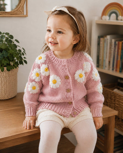 Baby Daisy Knitted Cardigan