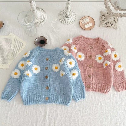 Baby Daisy Knitted Cardigan