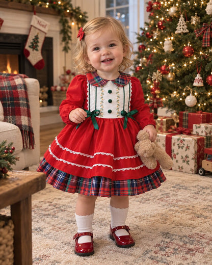 Baby Girl Christmas Plaid Dress