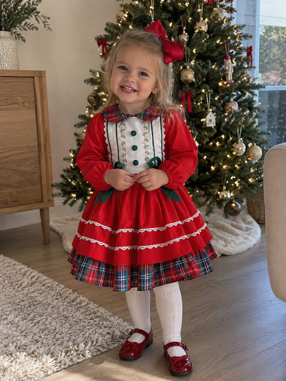 Baby Girl Christmas Plaid Dress