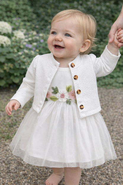 Baby Girl Floral Princess Dress Set