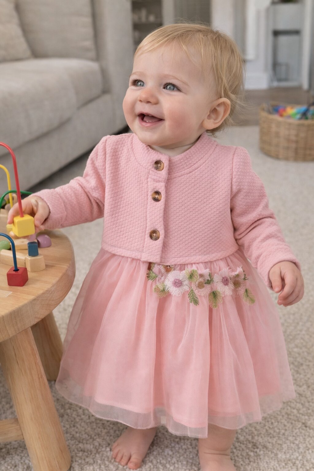 Baby Girl Floral Princess Dress Set
