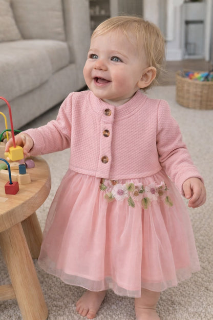 Baby Girl Floral Princess Dress Set
