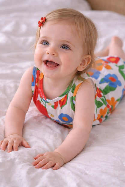 Baby Girl Floral Summer Sleeveless Jumpsuit