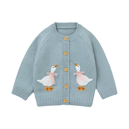 Baby Goose Knit Cardigan
