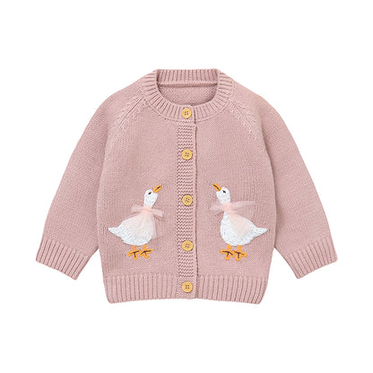 Baby Goose Knit Cardigan
