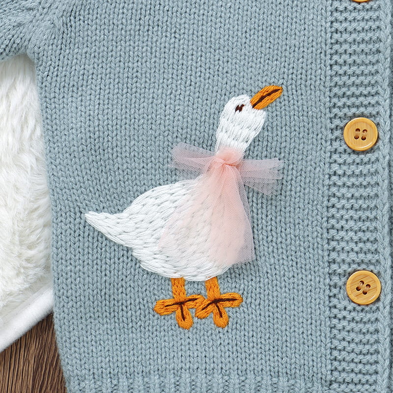Baby Goose Knit Cardigan