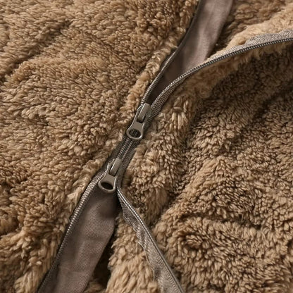 Baby Heart Textured Fleece Romper