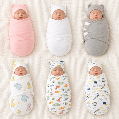 Baby Organic Swaddle Blanket/ Baby Wrap Set