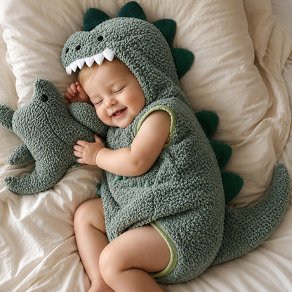 Baby Plush Dinosaur Romper