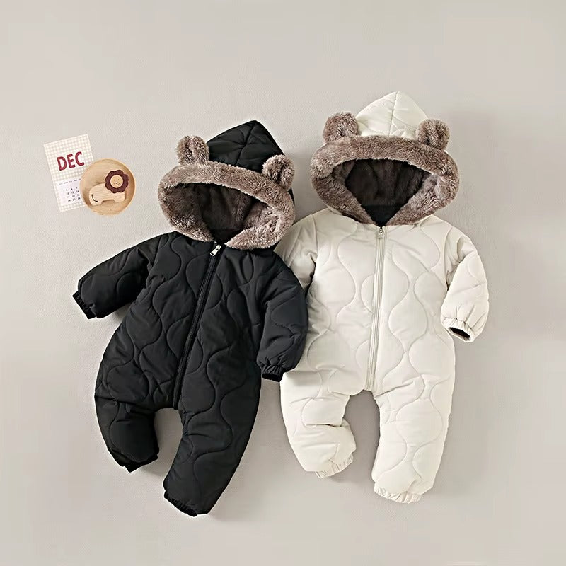 Baby Soft Hooded Snowsuit Romper