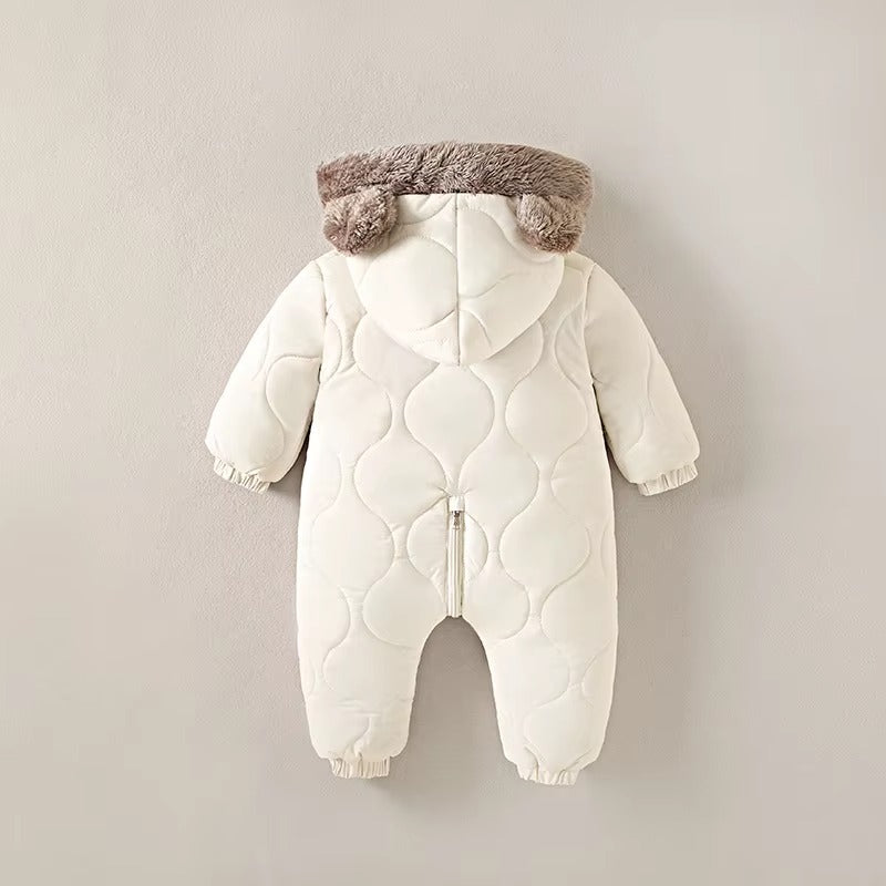 Baby Soft Hooded Snowsuit Romper