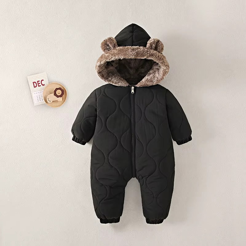 Baby Soft Hooded Snowsuit Romper