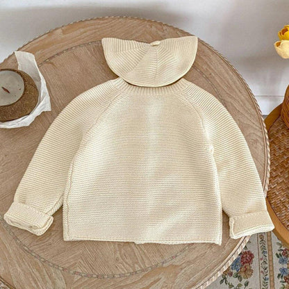 Baby Unisex Embroidered Cotton Knit Cardigan