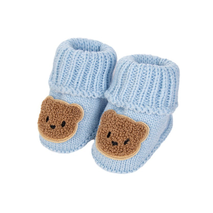 Baby Bear Booties Knit Socks