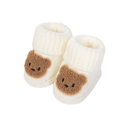Baby Bear Booties Knit Socks