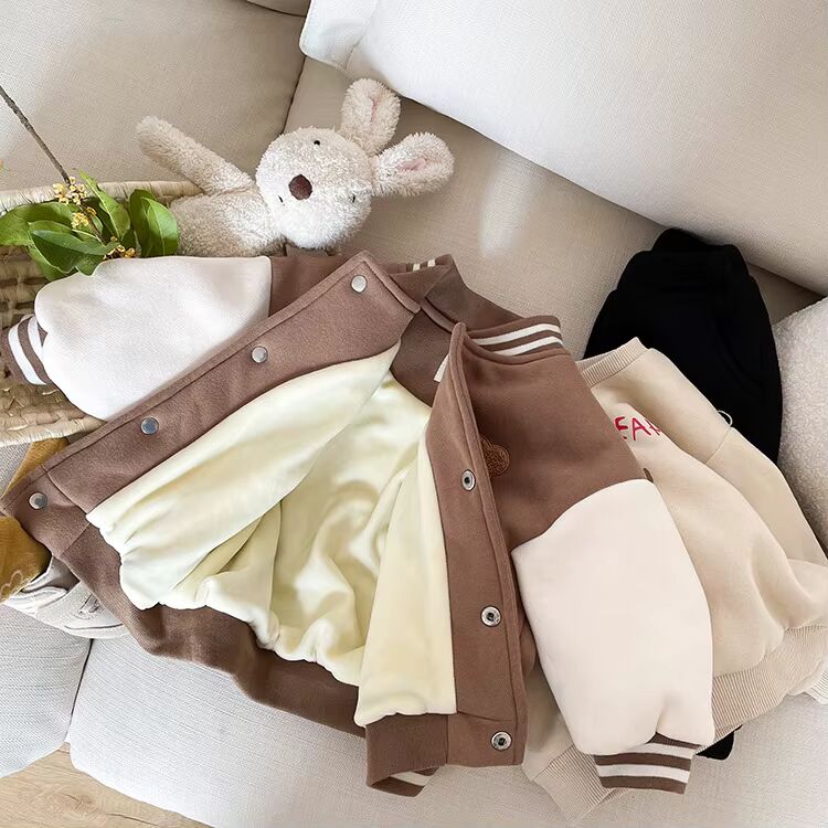 Baby & Toddler Bear Varsity Baseball Jacket
