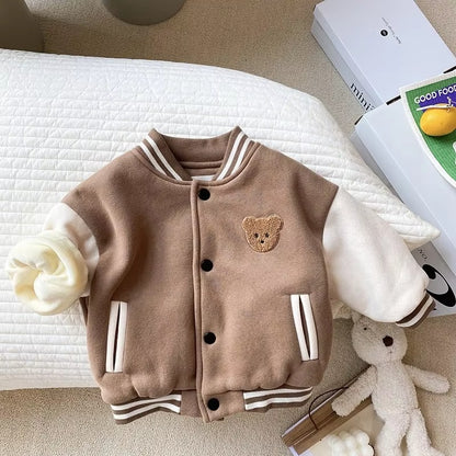 Baby & Toddler Bear Varsity Baseball Jacket