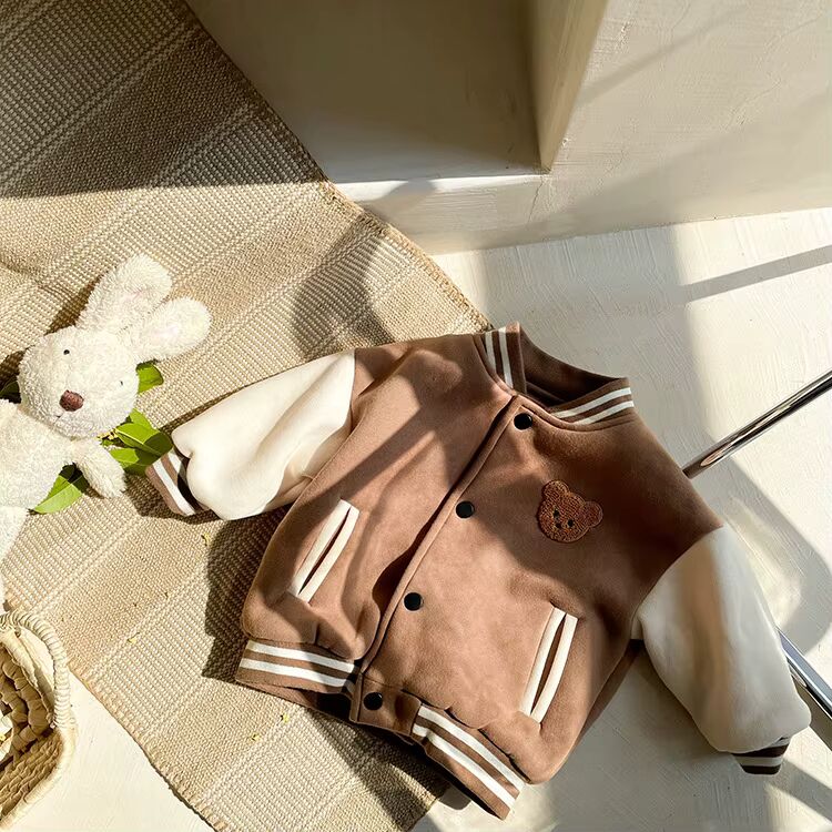 Baby & Toddler Bear Varsity Baseball Jacket