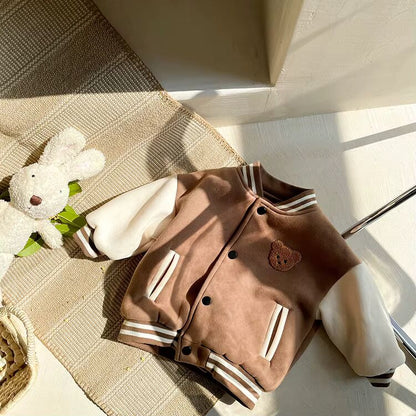 Baby & Toddler Bear Varsity Baseball Jacket
