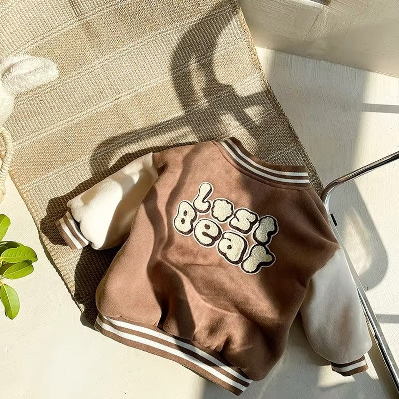 Baby & Toddler Bear Varsity Baseball Jacket