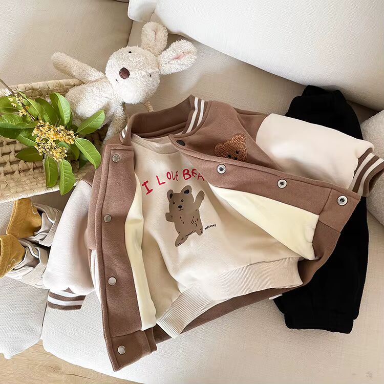 Baby & Toddler Bear Varsity Baseball Jacket