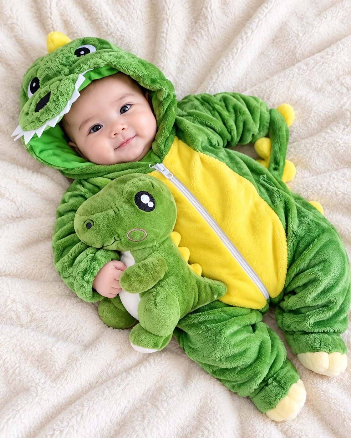 Baby & Toddler Dinosaur Fleece Onesie Romper
