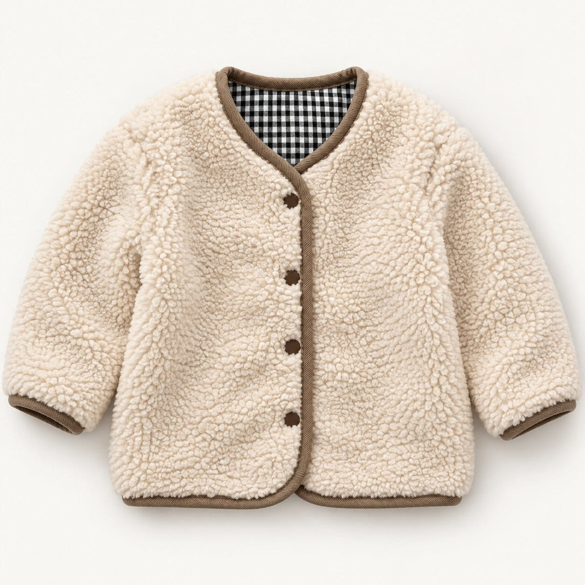 Baby & Toddler Reversible Plaid Teddy Jacket