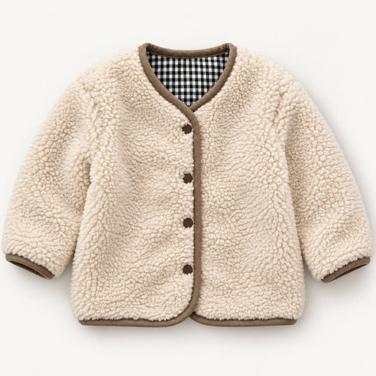 Baby & Toddler Reversible Plaid Teddy Jacket
