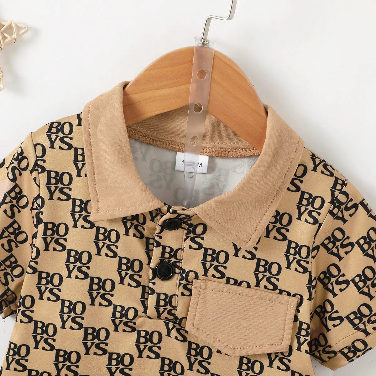 Boys Printed Shirt Shorts Set - Button Up Outfit