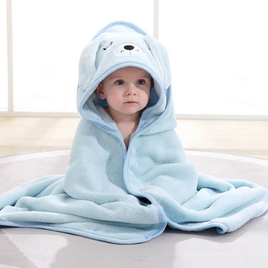 Cartoon Animal Hooded Baby Bath Towel