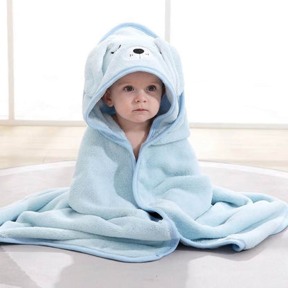 Cartoon Animal Hooded Baby Bath Towel