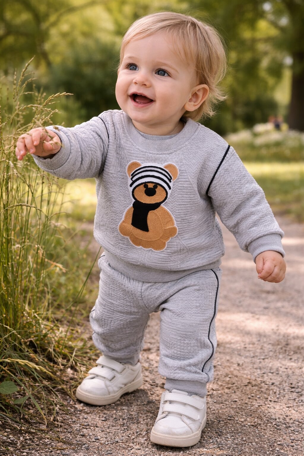 Cute Bear Baby Outfit – Tracksuit set