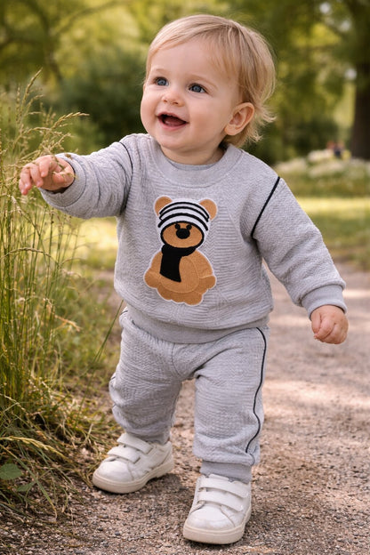 Cute Bear Baby Outfit – Tracksuit set