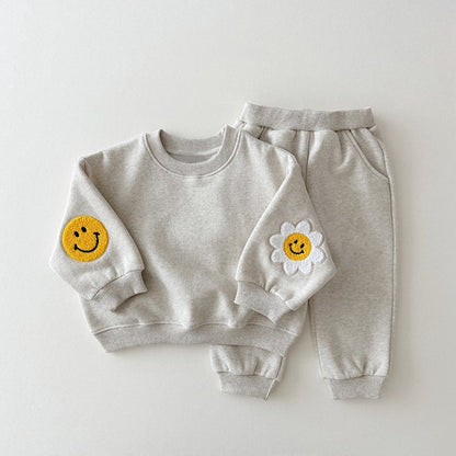 Daisy Cotton Sweatshirt Set for Baby & Toddler