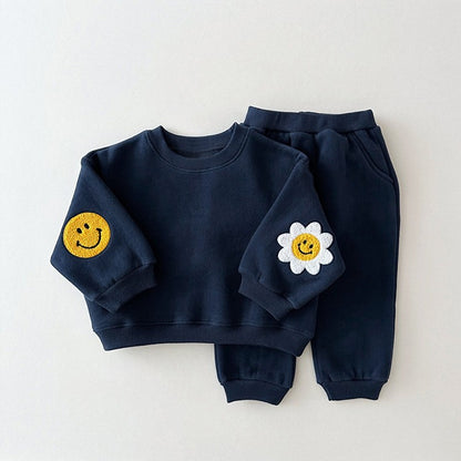Daisy Cotton Sweatshirt Set for Baby & Toddler