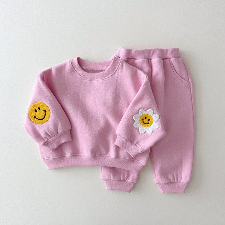 Daisy Cotton Sweatshirt Set for Baby & Toddler