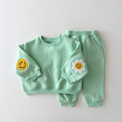 Daisy Cotton Sweatshirt Set for Baby & Toddler