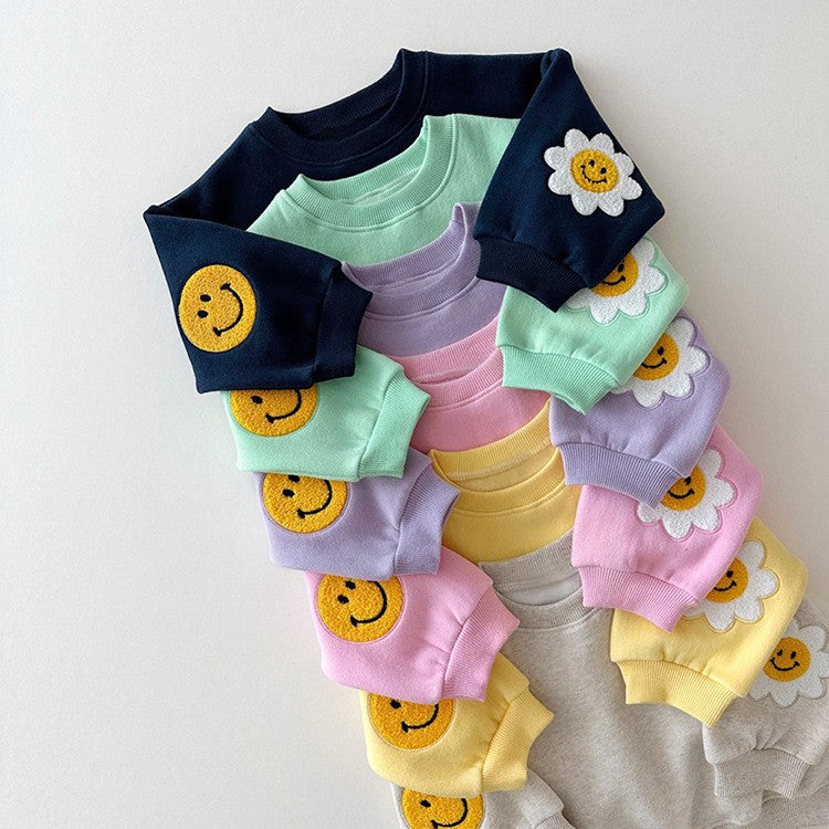 Daisy Cotton Sweatshirt Set for Baby & Toddler