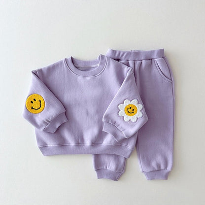 Daisy Cotton Sweatshirt Set for Baby & Toddler