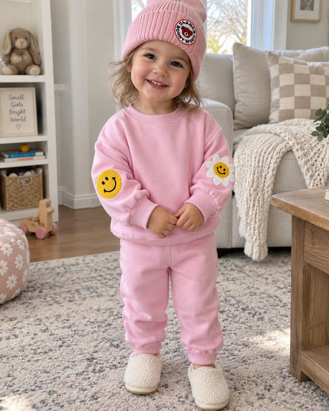 Daisy Cotton Sweatshirt Set for Baby & Toddler