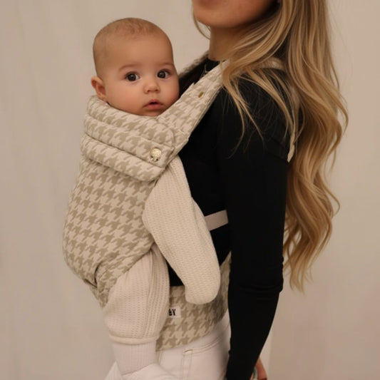 Houndstooth Baby Carrier - Adjustable Sling with Shoulder Straps