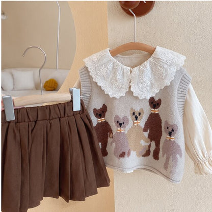 Girls 3-Piece Preppy Skirt Set