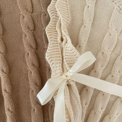 Girls Cable Knit Sweater Vest
