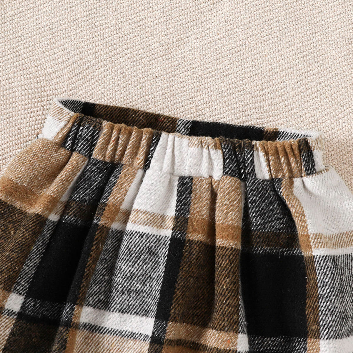 Girls Preppy Plaid 3-Piece Skirt Set