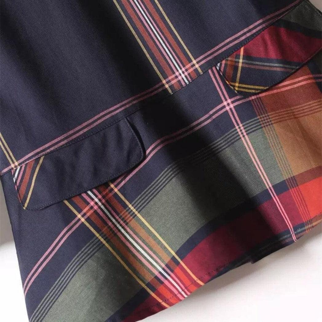 Girls Scottish Plaid Dress